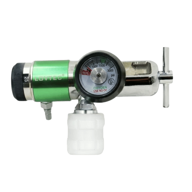 CGA Yoke Oxygen Regulator with Humidifier